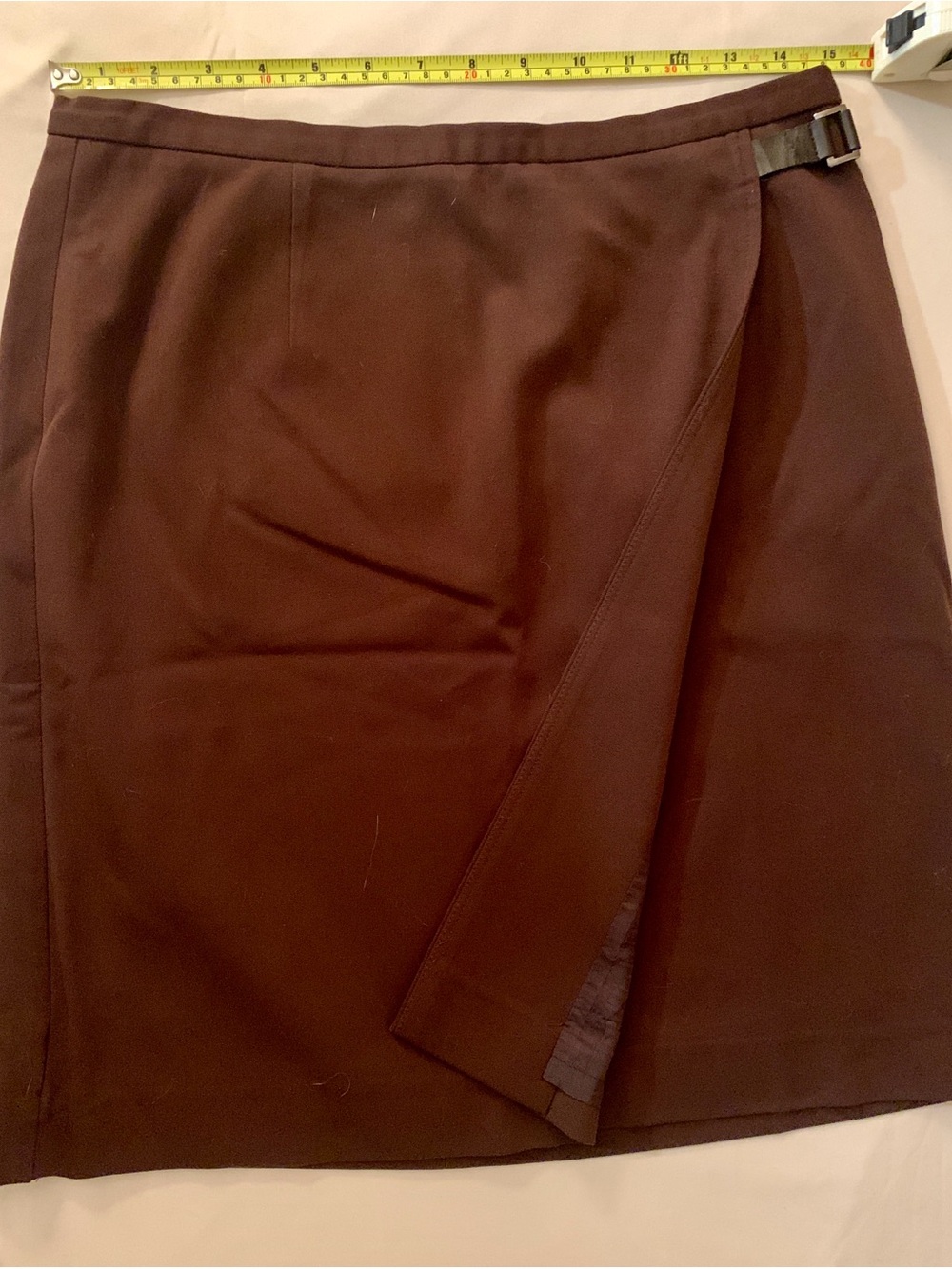 Classic Brown Wrap look Skirt - Women's Skirt